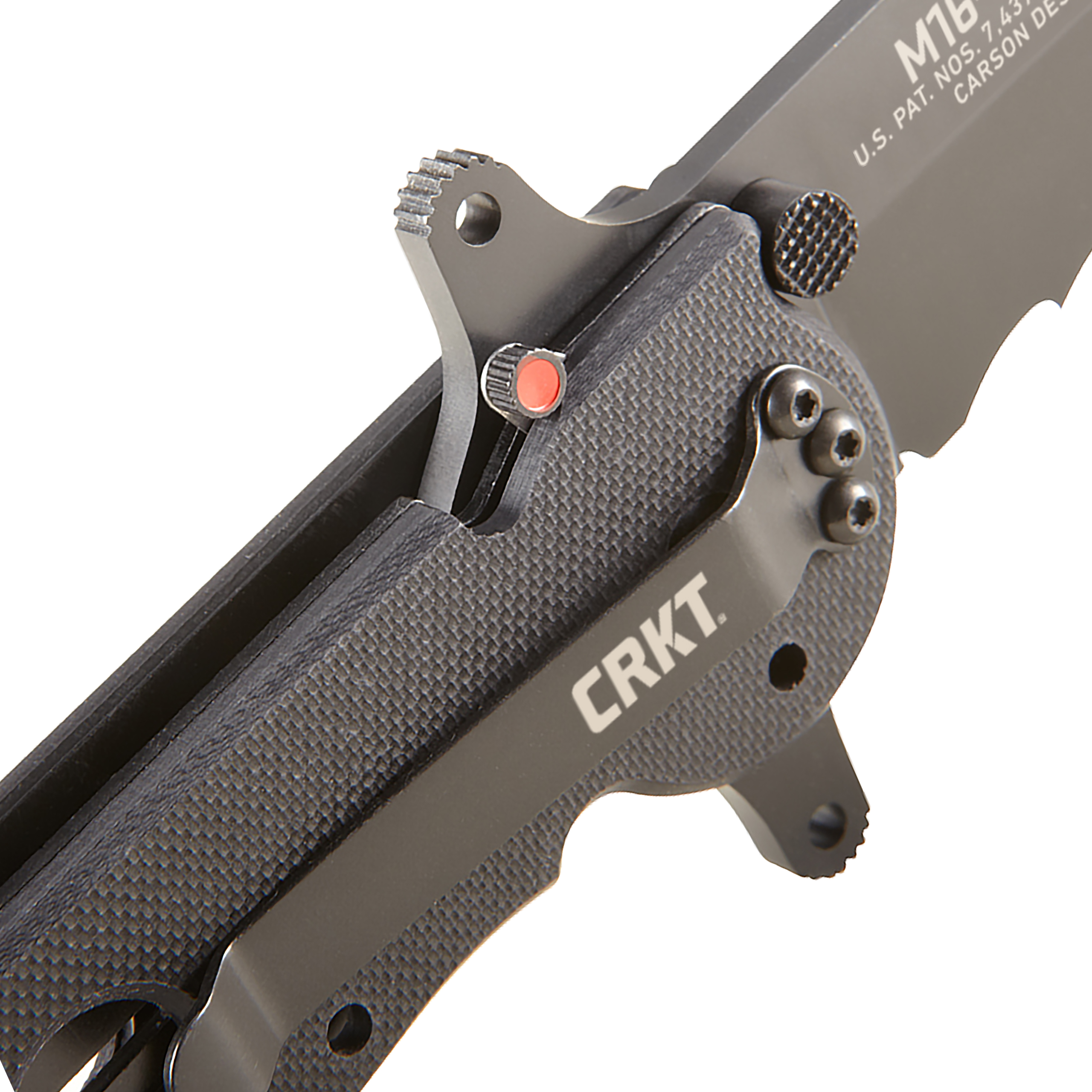 CRKT M16-14SFG Folding Knife with Liner Lock: 1.4116 Veff Serrations Blade, G10 Handle, Reversible Pocket Clip, M16-14SFG
