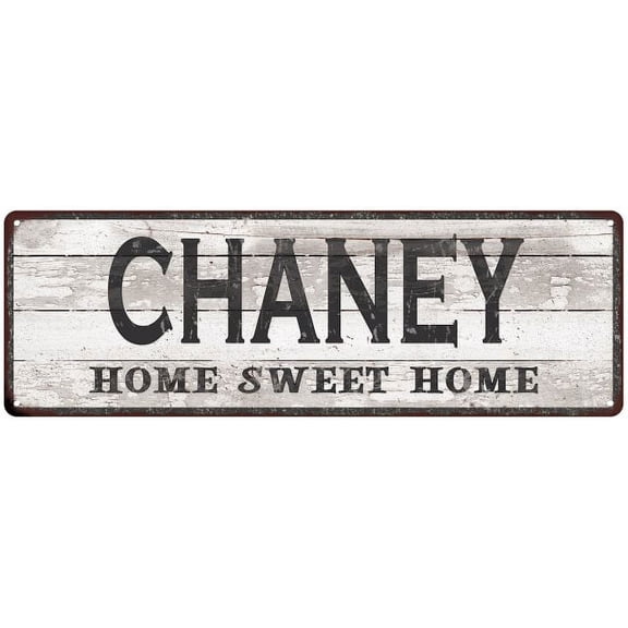 CHANEY Home Sweet Home Country Look 6x18 Metal Sign 106180045616