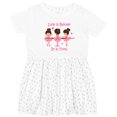 thumbnail image 3 of Inktastic Life's Better in a Tutu Ks Girls Toddler Dress, 3 of 5