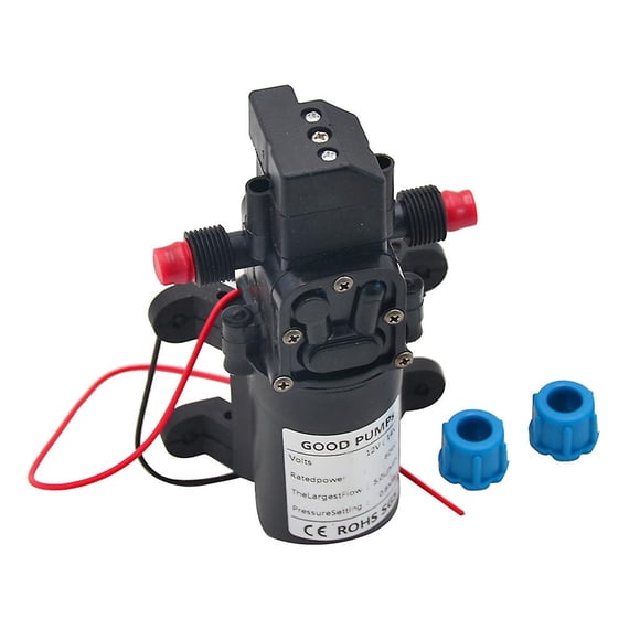Bomba de agua HUOGUO DC 12V 60W Mini diafragma de alta presión
