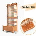 thumbnail image 3 of Gymax Wooden Planter Raised Garden Bed w/ Planter Box & Trellis Indoor & Outdoor, 3 of 10