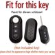 thumbnail image 3 of ZHAOCHENG Funda Silicona Mando 3 Botones Oro Negro-Fiat 500 Panda Grande Punto Bravo Scudo, 3 of 5