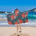thumbnail image 2 of Yayeee Kids Hooded Towel with Hand Pockets Beach Soft Absorbent Bath Wrap 50 x 23.5 inch, Christmas Berries, 2 of 5