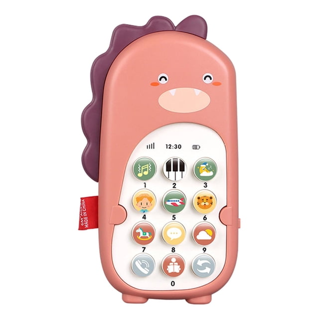 Teléfono celular musical Juguetes Educativos Interactivos Para Teléfonos Celulares Para Bebés Mayores De 18 Meses Niños Niñas Rosa Rosa Fanmusic Teléfono celular musical