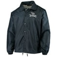 thumbnail image 2 of Men's Navy Tennessee Titans Coaches Classic Raglan Full-Snap Windbreaker Jacket, 2 of 4