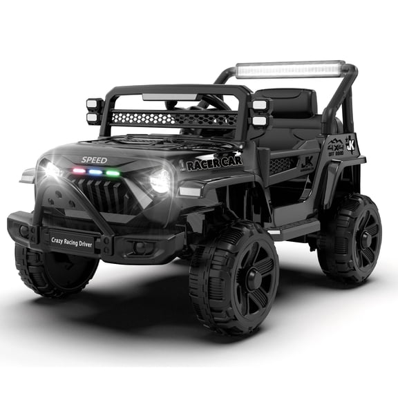 12V 2-Seater Kids Ride On Truck, Remote Control, Bluetooth, LED Lights