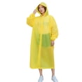 thumbnail image 2 of SPRING PARK Raincoat Waterproof Rain Jacket Outdoor Womens Mens Hooded Drawstring Long Coat Unisex, 2 of 7