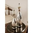 thumbnail image 2 of DecMode 16", 20"H Silver Glass Decorative Jars, 2-Pieces, 2 of 7