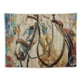 thumbnail image 5 of BCIIG Horse Tapestry Wall Hanging Unique Style Graphic Tapestries Home Wall Decor Art for Living Room Bedroom Farmhouse Dorm 40x30inch, 5 of 6