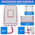 thumbnail image 4 of 7x4 FT Volleyball Rebounder Net，Ultimate Training Equipment for Volleyball & Lacrosse，Enhanced Bouncing System for Volleying, Bumping, Spiking Drills(Pink）, 4 of 11