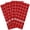 Red, variant on DII Terry Windowpane Dishtowel Set/4, 16x26"