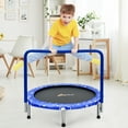 thumbnail image 2 of Costway 36" Kids Trampoline Rebounder W/Full Covered Handrail & Pad Indoor Outdoor Blue, 2 of 10