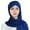 Navy, variant on PMVFHDE Women's Head Cover Scarf with Cap and Cross Front Tie, Solid Color Head Wrap for Women, Breathable Protective Scarf for Outdoor Blue
