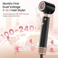 thumbnail image 2 of 3 in 1 Hot Hair Styler High-Speed Hair Dryer Long Barrel Air Styler Fast Drying Quick Styling Ionic Frizz Control Travel Hair Tool with Travel Case for Worldwide Use Gifts for Women, 2 of 7