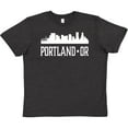thumbnail image 3 of Inktastic Portland Oregon Skyline OR Cities Youth T-Shirt, 3 of 5