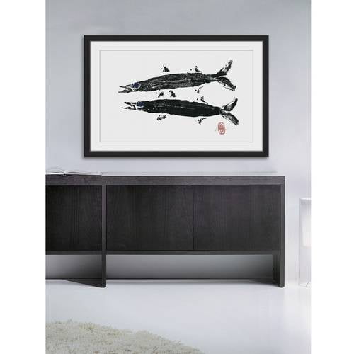 "Barracuda Twins" Framed Painting Print