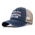 thumbnail image 3 of Gorra de béisbol lavada Retro Dad Sombreros Transpirable Vintage Peaked Cap para hombres y mujeres, 3 of 9
