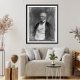 thumbnail image 4 of Historic Framed Print, [George Washington Parke Custis, half-length portrait, three-quarters to the left, wearing white waistcoat] - 2, 17-7/8" x 21-7/8", 4 of 9