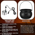 thumbnail image 4 of Halloween Witch Cauldron Fog Maker 12 LED Lights Halloween Mist Maker Water Fountain Fog Machine Halloween US Plug, 4 of 5