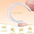 thumbnail image 3 of 10 Pcs Rubber Bumpers Stripes, Bexikou Self Adhesive Silicone Protector Stripes, Clear Furniture Bumpers Sound Dampening Buffer Pads for Door, Wall, Drawer, Toilet Lid, Glass Table Top, 3 of 7