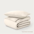 thumbnail image 4 of Bare Home Organic Cotton Duvet Cover Set - 400 Thread Count - Sateen Weave - Twin/Twin XL, French Beige, 2-Pieces, 4 of 10