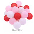 thumbnail image 2 of Led Christmas Lights Indoor 3 M Christmas Cottons Ball Light String Christmas Lights Battery Box Light Holiday Decoration Lights Room Tent Cottons Thread Light Strip Christmas Decorations Lights, 2 of 6