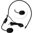 thumbnail image 1 of Micrófono con cable montado en la cabeza, 3,5 mm, con conector para micrófono de condensador para altavoz con amplificador de voz, 1 of 4