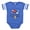 Royal Blue, variant on CafePress - Planebday1 - Cute Infant Baby Football Bodysuit