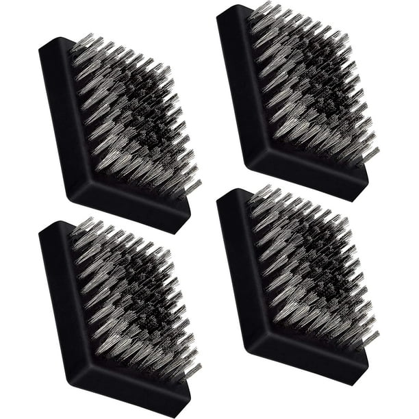4 PCS Grill Brush Replacement Heads, Wire Bristle Free Grill Cleaning