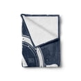thumbnail image 2 of Vintage Boat Soft Flannel Fleece Blanket, Nautical Steering Wheel Grunge Textured Marine Sailing Journey Graphic, Cozy Plush for Indoor and Outdoor Use, 60" x 80", Night Blue White, by Ambesonne, 2 of 6