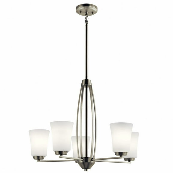 44051NI Kichler Lighting Tao - 5 light Medium Chandelier - 20.75 inches tall by 25.25 inches wide-Brushed Nickel Finish    -Traditional Installation