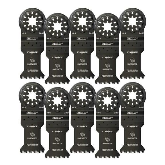 Imperial Blades Starlock 1-3/8In Japanese Tooth Hardwood Blade 10Pc