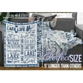 thumbnail image 3 of Lake House/Life Gifts Blanket Throw for Women Men - Boating/Fishing Gifts - House Decor Decorations for Home Porch Bed Sofa - Lake Life, 50" x 60", 3 of 6
