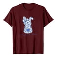 thumbnail image 4 of Alun Easter T Shirts for Women Cute Bunny Short Sleeve Tshirt Floral Rabbit Easter Festival Outfit Spring and Summer Soft Comfort Holiday Graphic Tee Tops 1- M, 4 of 4