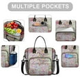 thumbnail image 2 of OBREWU Pioneer Flower Womens Lunch Box for Work,Insulated Large Pioneer Flower Lunch Bag for Women,Loncheras Para Mujer,Leakproof Adult Lunch Bag for Work,Beach,Travel,Picnic,Camping, 2 of 7