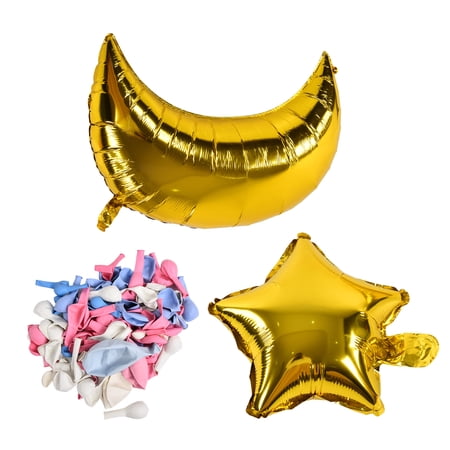 Nude Balloons, Macaron Color Balloon Star Moon For Birthdays For Baby