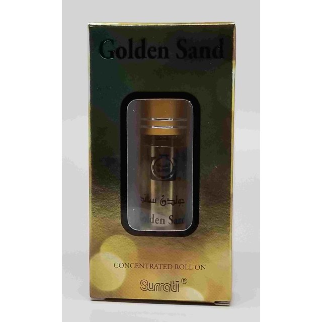 Aceite de perfume Surrati Golden Sand, 6 ml, rollo, paquete de 3