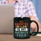 thumbnail image 3 of Taza vintage con texto "No tengo hija favorita" | Taza de café de cerámica blanca brillante | Apta para lavavajillas y microondas | Capacidad de 350 ml | Regalo divertido para mamá, papá, hija,, 3 of 5