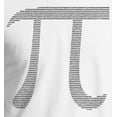 thumbnail image 2 of Pi Day Black Print T-Shirt White (XL), 2 of 3