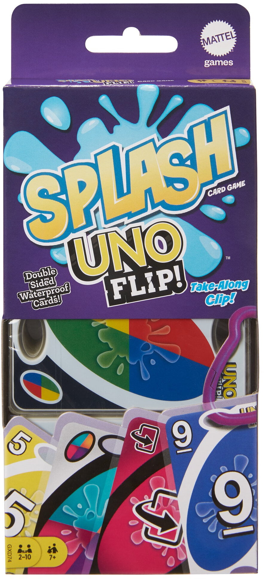 with Instructions New Waterproof UNO  Card Game Family & Adult Game Night Basic Pack Multicolor