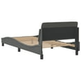 thumbnail image 6 of vidaXL Bed Frame with Headboard Platform Mattress Foundation Bedroom Fabric, 6 of 8