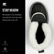 thumbnail image 4 of Bota Sorel Caribou Waterproof para mujer, color negro/piedra, 8.5 US, 4 of 7