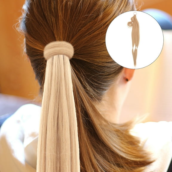 FRCOLOR Fake Attractive Hair Extension Women's 90X5CM Yellow