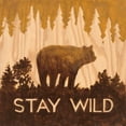 thumbnail image 2 of Fisk, Arnie 12x12 Black Ornate Wood Framed with Double Matting Museum Art Print Titled - Stay Wild, 2 of 4