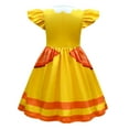 thumbnail image 2 of SUEE Super Brothers Princess Peach Dress for Girls, w/Bag&Headband, Halloween Costume, Size 2-8T, 2 of 7