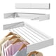 thumbnail image 1 of Tendedero de Ropa Plegable de Acero Inoxidable Ideal para Secado en Interiores y Exteriores,Tendedero Plegable de Acero Inoxidable para Colgar Ropa (80cm) (Blanco), 1 of 8