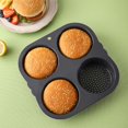 thumbnail image 5 of YASONIC Silicone Hamburger Bun Tray Set - 4 + 6 Grooves for Making Perfect Buns!, 5 of 8