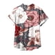 thumbnail image 5 of Fiudx Ofertas y Liquidaciones Camisa con Botones y Cuello Estampado Informal Regular de Manga Corta para Mujer, 5 of 5