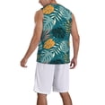 thumbnail image 2 of Honeii Tropical Leaves print basktball shirt for men and women, Unisex basketball jersey for Theme party-X-Large, 2 of 6
