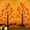 24 Inch-2 Pack-Style 5, variant on [2 Pack & Timer] 24 Inch Artificial Fall Lighted Maple Tree with 24 LED Lights Battery Operated Tabletop Maple Tree for Indoor Home Harvest Thanksgiving Fall Decorations
